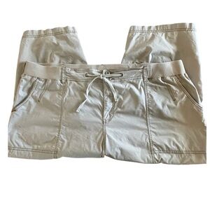 Women’s Khaki Drawstring Capri Pants Plus Size 26W